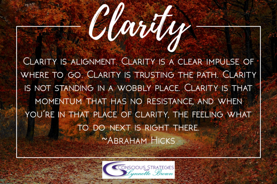 Clarity - What and how to achieve it with coach & intuitive